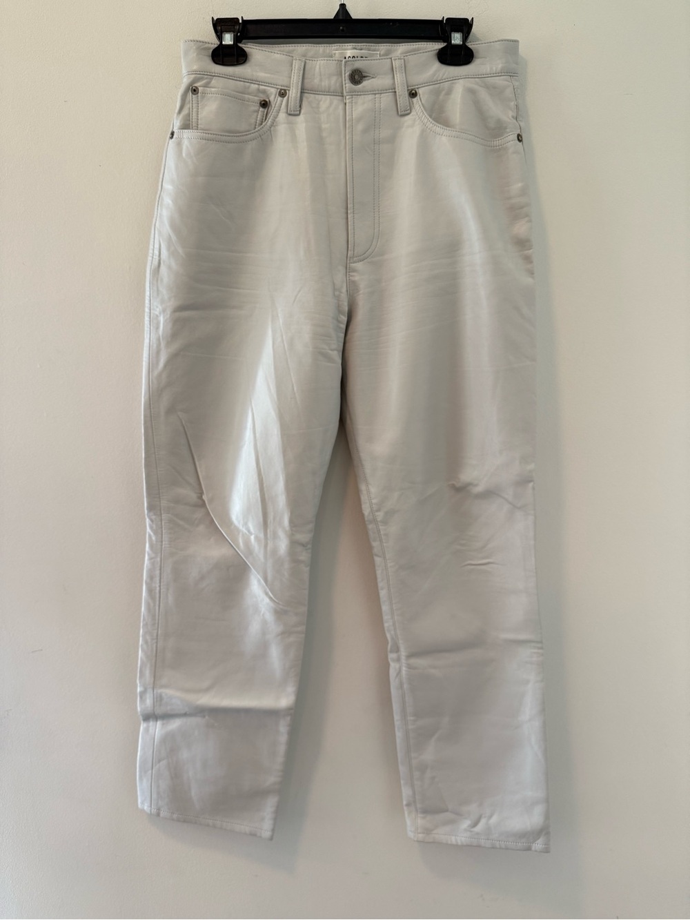 Agolde Recycled Leather 90's Pinch High Waist Pants Size: 29 #Lux-C